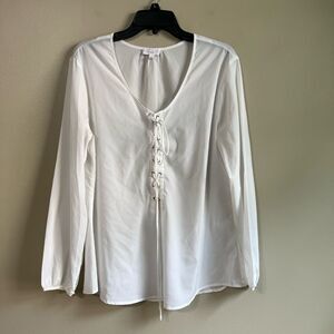 LFD white blouse L